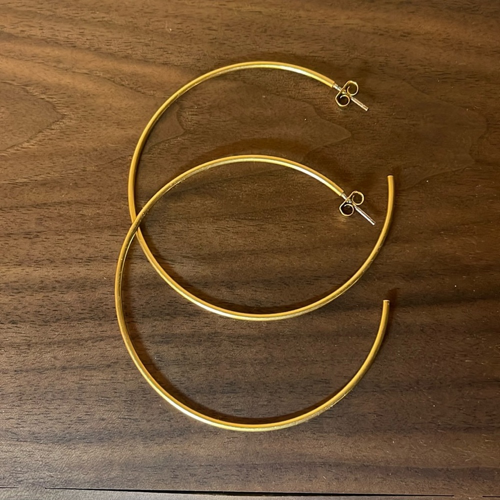 Madewell Gold Hoop Earrings